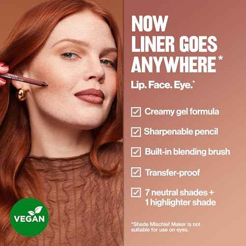 Revlon ColorStay Multi-Liner, Creamy Formula, Multiuse For Lips, Eyes & Face, Precision Brush for Easy Blending, 002 Dallying