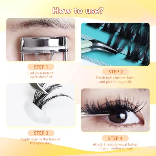 Grafting Cluster Eyelashes 10-16mm Mixed Pack D Curl
