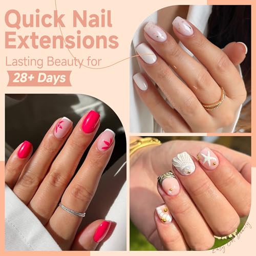 UNA GELLA C-XS Extra Short Square Full-Cover Nail Tips 120Pcs