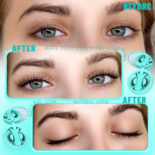 Veleasha Magnetic Eyelashes with Applicator Cat Eye Wispy