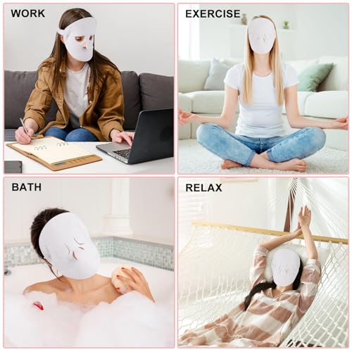 4-Pack Reusable Hot Cold Compress Facial Towels for Spa Skin Care
