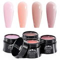 GELLEN Builder Gel Kit - 4 Colors Nail Extension UV Hard Gel Peachy Nude Pink