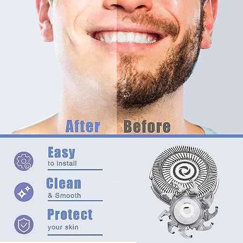 Shaver Replacement Blades compatible with Sku*l Shaver Pitbull Gold PRO Shaver Replacement Blade,Shaver Replacement Heads for Pitbull Platinum Pro Shaver