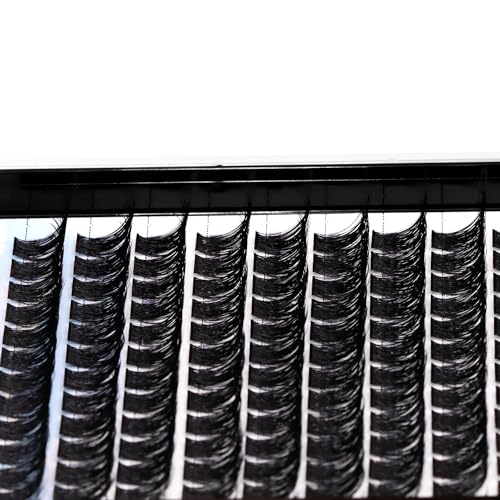 Handmade D Curl 10-20mm to Choose 120Pcs Natural long Individual Thick Base Cluster Eyelashes Dramatic Look DIY Volume Eye Lashes Extensions (14mm)