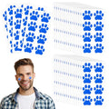 Tiger Paw Eye Black Stickers, 120 Pairs Blue Glitter