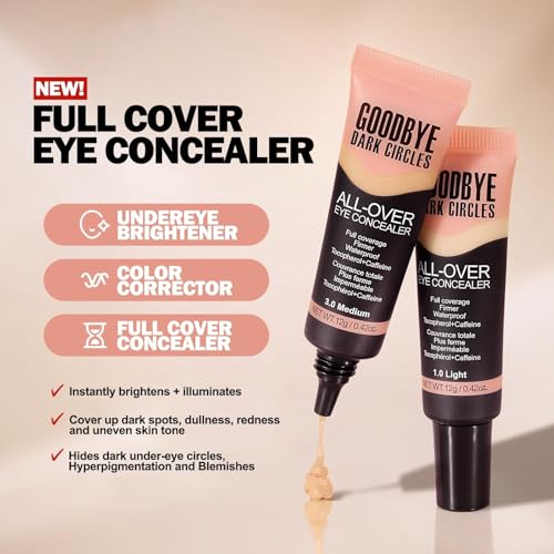 Full Coverage Under Eye Concealer - Waterproof & Long-Lasting