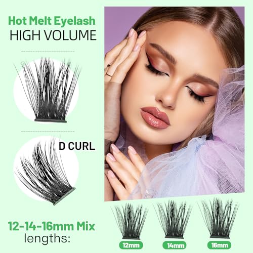 Lash Clusters D Curl 12-14-16mm Mixed Kit 120pcs