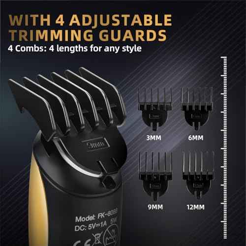 Beard Trimmer for Men, Rechargeable Men's Hair Trimmer & Clippers, Electric Grooming Kit for Beard, Face, Neck, Groin & Manscaping, Ideal Gift for Men