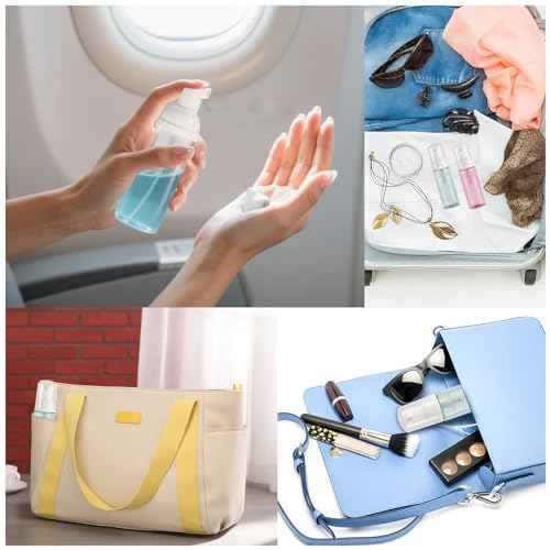 3pcs 2oz Plastic Travel Foam Pump Bottle - Portable Foaming Empty Bottle Dispenser for Hand Soap, Shampoo, Lash Cleanser - Well Suited for Travelers Daily Use (60ml)