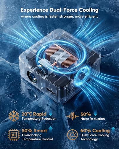 4K Decoding Outdoor Projector 2000 ANSI Smart WiFi