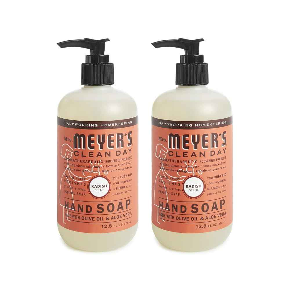 MRS. MEYER'S CLEAN DAY Liquid Hand Soap, Radish Scent (12.5 Fl Oz (Pack of 2))