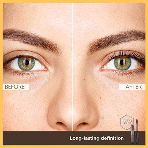 Mascara, Burt's Bees Lengthens Lashes, 100% Natural Makeup, Classic Black