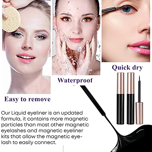 FEITA Magnetic Eyelashes Kit with Eyeliner - 10 Pairs