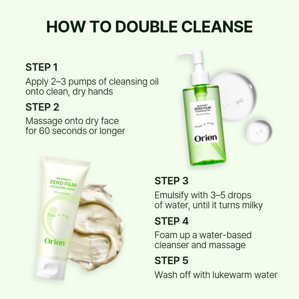 Orien Mugwort Zero Film Cleansing Oil 200ml