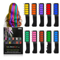 10 Color Hair Chalk Comb - Temporary Washable Hair Color