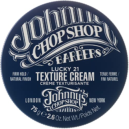 Johnny's Chop Shop Men's Hair Texturising Cream Firm Hold, Lightweight, Natural Finish 2.6 oz (Pack of 1)