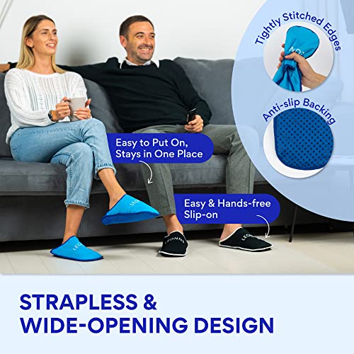 LEONNS Gel Foot Ice Pack Slippers for Pain Relief & Therapy