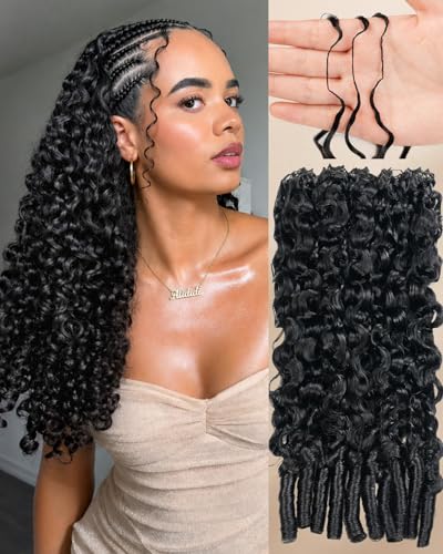 Alididi Crochet Human Hair 18 Inch 100g Feather Knots Extensions