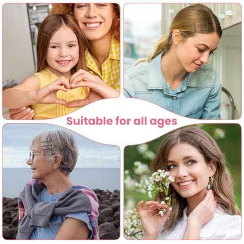 mini bobby pins,50 Count 1.38 inch Metal Hair Clips for Children,Girls and Women,Suitable for All Hair Types (Brown-01)