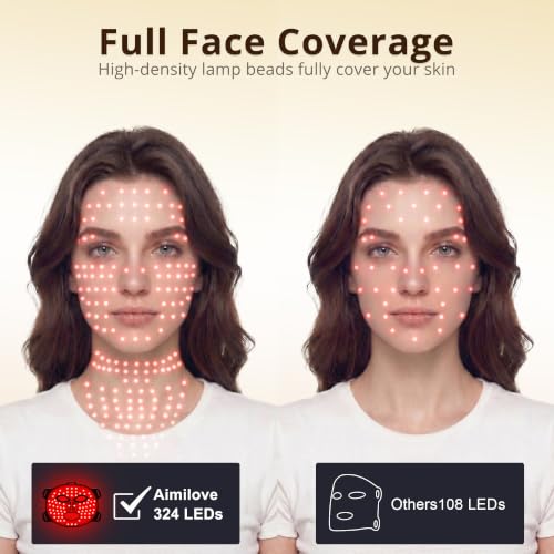 LED Light Therapy Mask - Red Blue Infrared 4 Modes