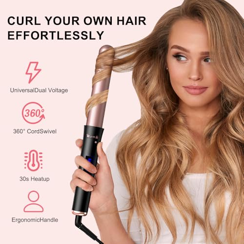 5-in-1 Curling Iron Set with Interchangeable Barrels & Glove
