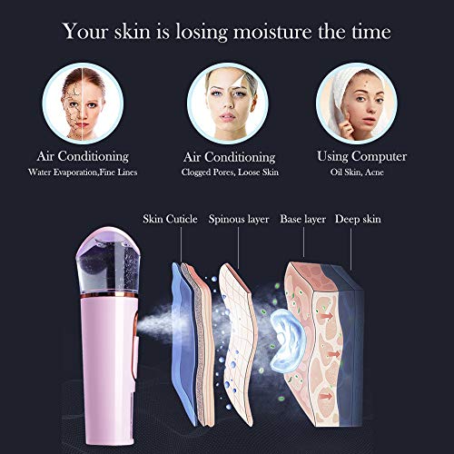 FANTEXY Nano Facial Mister with Skin Analyzer & USB Rechargeable