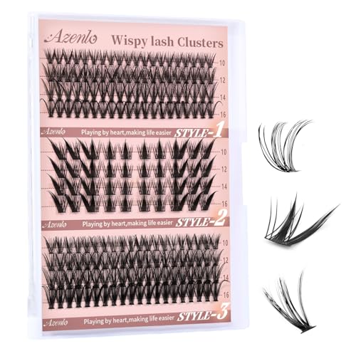 Azenlo 20D Cluster Lashes - Wispy DIY Eyelash Extensions