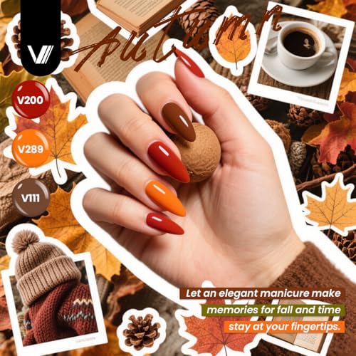 VANREESA 60 Pcs Gel Nail Polish Set - 55 Colors, Base & 4 Top Coats