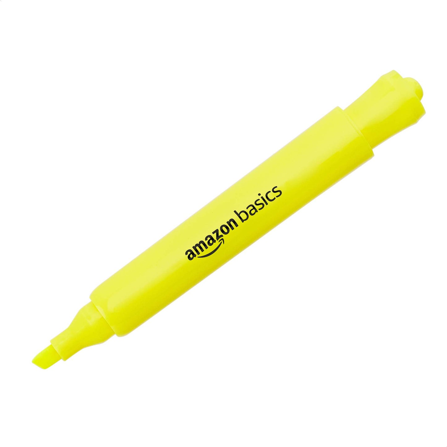 Amazon Basics Tank Style Highlighters - Chisel Tip, Yellow, 12-Pack