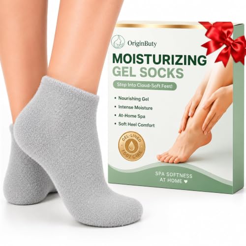 Moisturizing Gel Socks for Dry Cracked Feet - Size 10