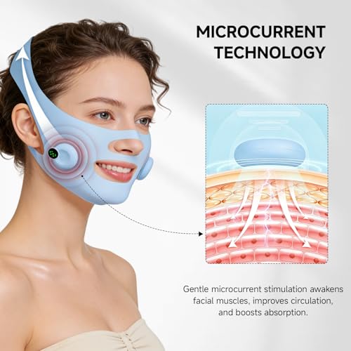 Microcurrent Face Lift Mask - V-Line Jawline Lifting Device