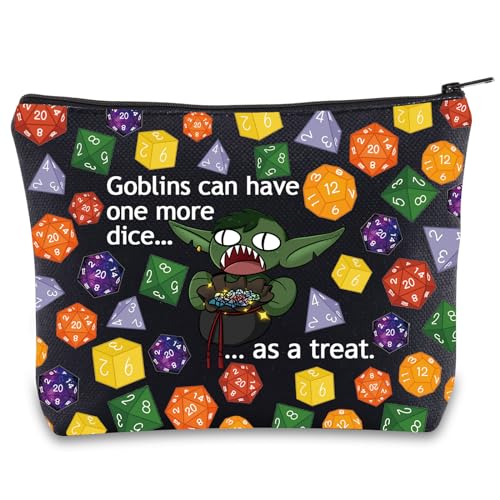 JNIAP Waterproof Makeup Bag for RPG Gamers - Dice Game Gift Pouch