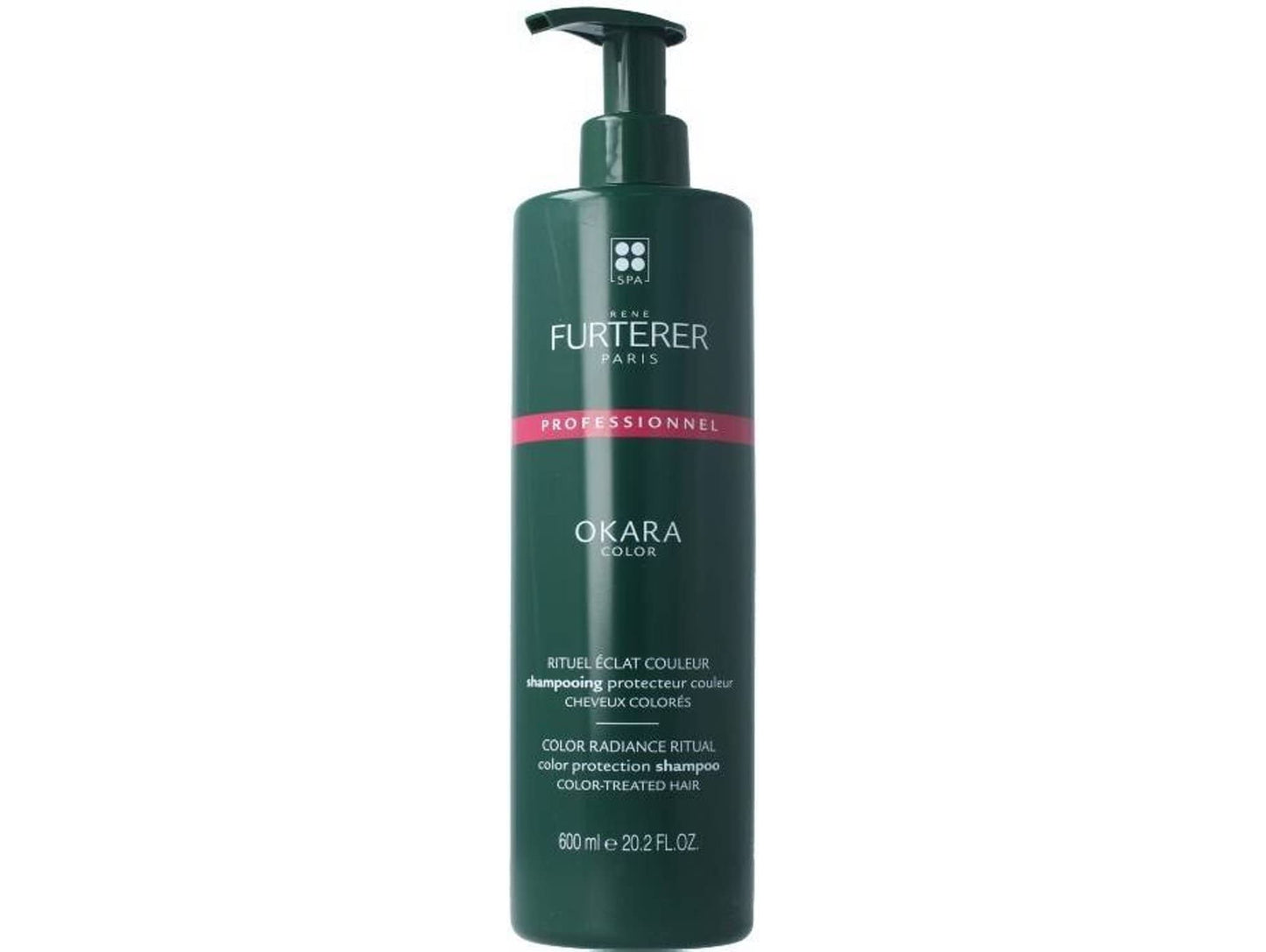 Rene Furterer OKARA COLOR Color Protection Shampoo, Safe for Color Treated Hair, Paraben Free, Sulfate Free, Pump 20.2 Fl oz