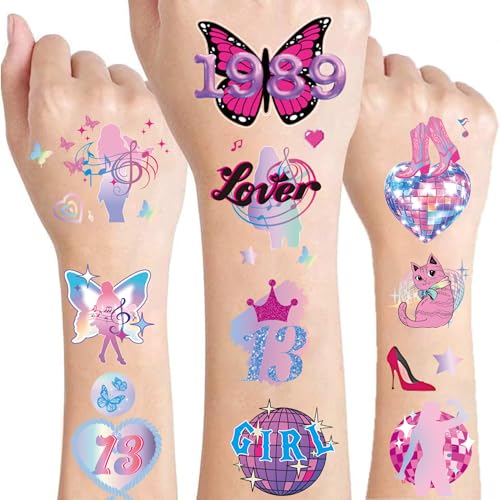 Singer Temporary Tattoo Stickers - 6 Sheets 240+ Designs
