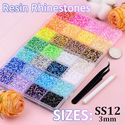 3mm Rhinestones 38000Pcs Bedazzling Kit with B7000 Glue