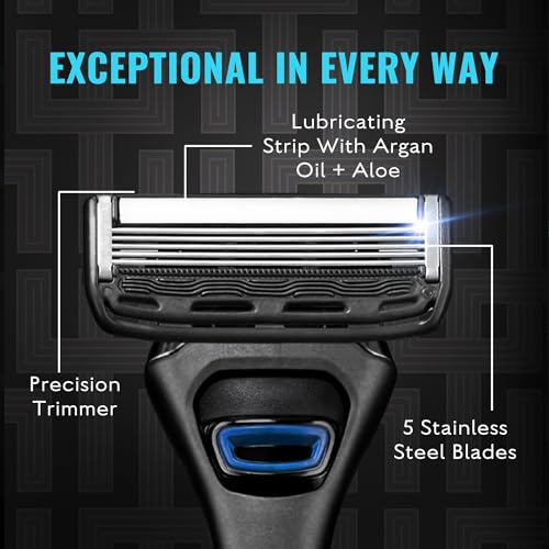 Precision 5 Blade (1 Razor 4 Cartridges) and Shaving Cream Bundle