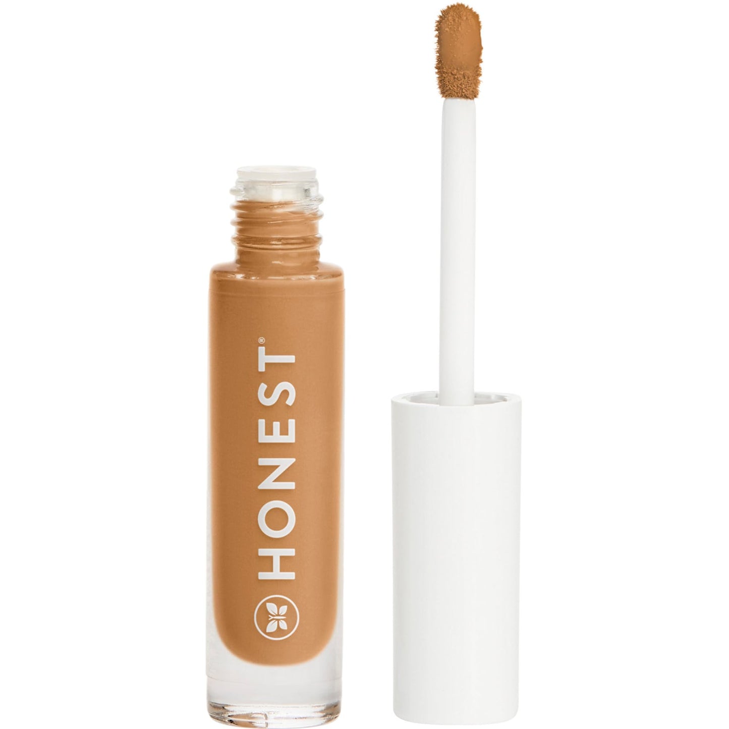 Honest Beauty Fresh Flex Concealer with Niacinamide + Vitamin E + Hyaluronic Acid | Vegan + Cruelty free | Caramel, 0.17 fl oz