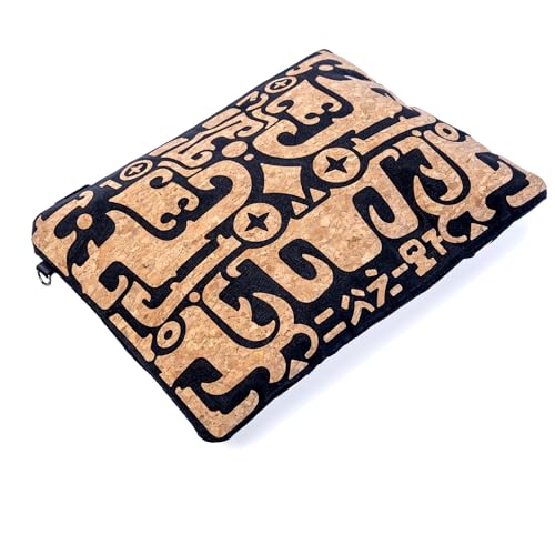 Cork Makeup Bag for Women, Zippered Cosmetic Pouch Organizer for Travel and Commute,Purse