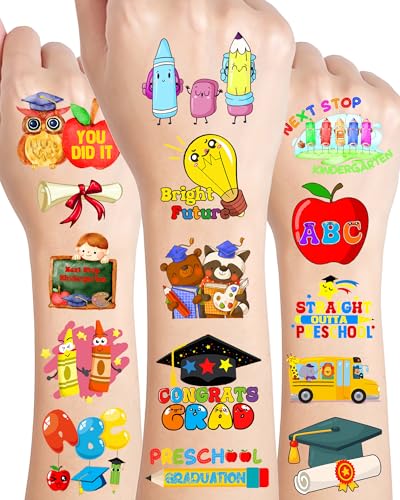 Class of 2026 Preschool Graduation Temporary Tattoos, 144 Pieces