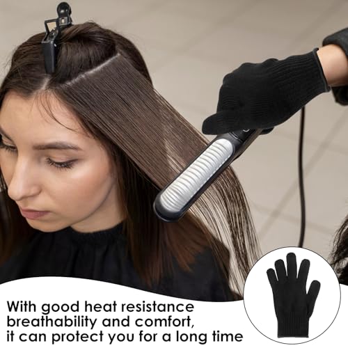 Heat Resistant Gloves for Hair Styling – 4 Pack