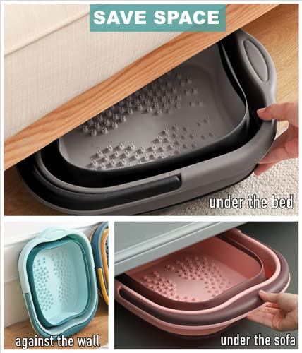 Collapsible Foot Soaking Tub with Massager for Circulation