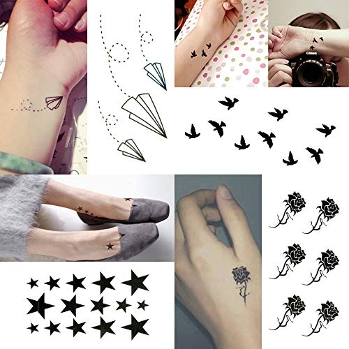 30 Sheets Temporary Tattoos Kit - 100+ Designs for Kids & Adults