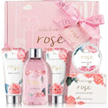 BODY & EARTH Rose Spa Gift Set - 5-Pc Bath & Body Kit for Women