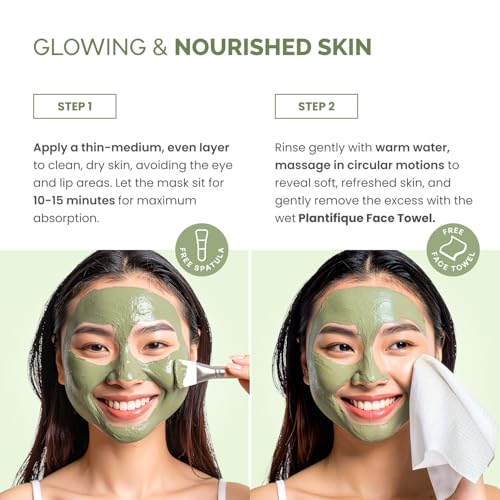 PLANTIFIQUE Korean Clay Mask for Pore Cleansing | 3.88oz