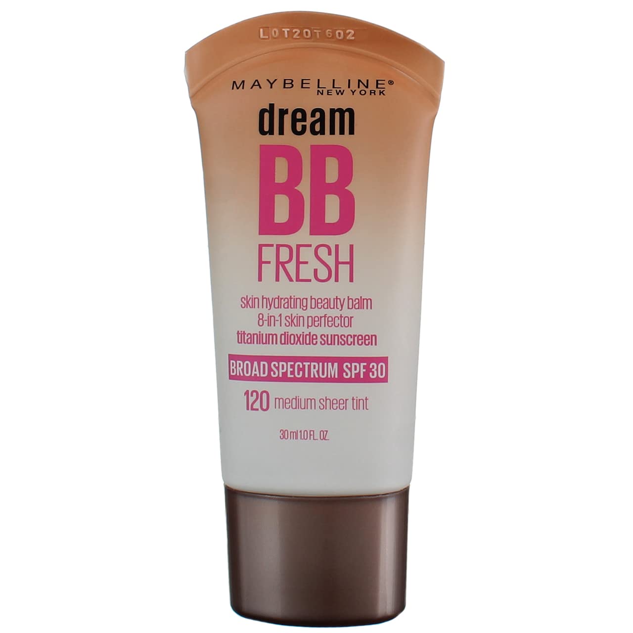 Maybelline Dream Fresh BB 8-in-1 Beauty Balm Skin Perfector SPF 30, Medium 1 oz (Pack of 2)