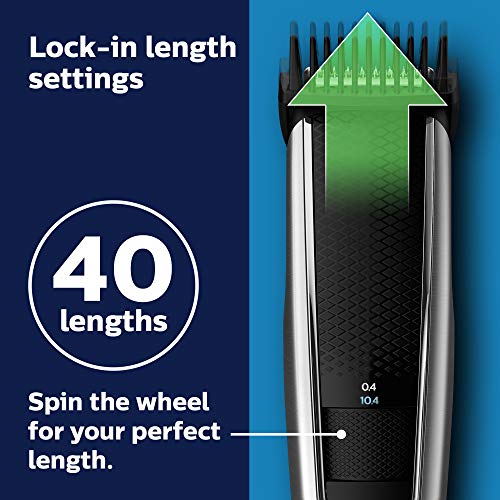 Philips Norelco Series 5500 Beard & Hair Trimmer BT5511/49, Cordless, Washable, Adjustable Lengths