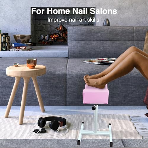 Height Adjustable Pedicure Foot Rest | Non-Slip Salon Footrest