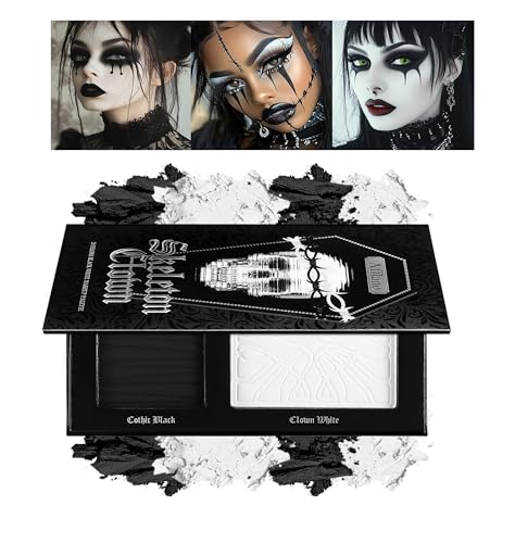 Black & White Makeup Palette - Goth Halloween Eyeshadow