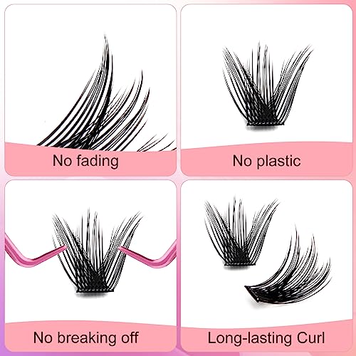 FADLASH Lash Clusters DIY Eyelash Extensions 144 Pack