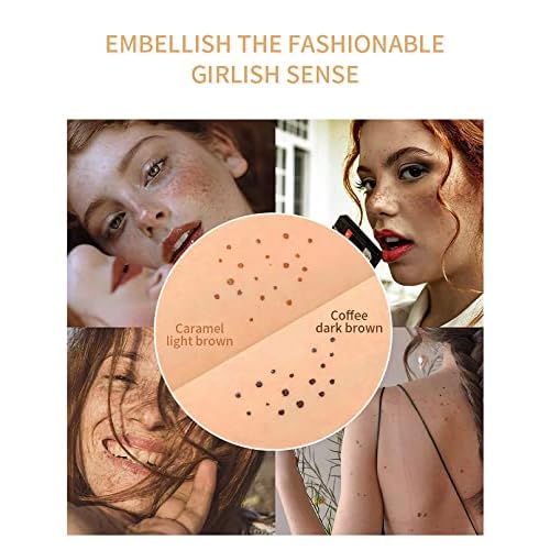 Lifelike Freckle Pen - 2 Colors (Light Brown & Dark Brown), Waterproof, Quick Dry, Soft Dot, Natural, Magic Fake Freckles Makeup Pen